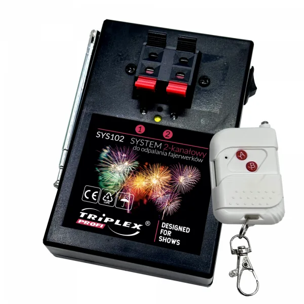 Electrische zender+ontvanger 2 kanaals